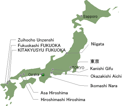 Concert Map in Japan